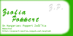 zsofia poppert business card